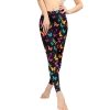Women Full Length Leggings, Ethnic Geometric High Waist Stretchy Workout Tights, Ladybug Comfy Yoga Pants Plus Size
