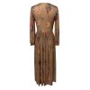 615hDuonPYL.jpg Women's Long Boho Dress Vintage Pastoral Flower V-Neck Dresses Chiffon Western Country Dresses Casual Maxi Dress