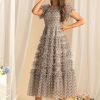 Summer Casual Party Vacation Dresses Women Bohemian Short Sleeved Maxi Dress Elegant Square Neck Holiday Flowing Long Skirt
