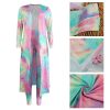 Womens Fashion Printed Long Cardigans 2 Piece Outfits,Long Sleeve Coat and Trousers Set
