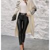 Women's Floral Pattern Cardigan Sweater Open Front Long Sleeve Loose Casual Outwear