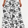 Women's 2025 Summer Wide Leg Palazzo Pants High Waisted Flowy Pockets Trendy Casual Lounge Boho Beach Trousers